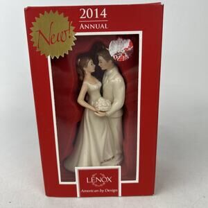 Lenox 2014 Bride And Groom‎ Ten Year Anniversary Christmas Ornament
